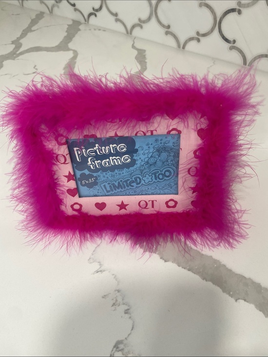 Limited Too Other - Limited Too Hot Pink Feather Picture Frame